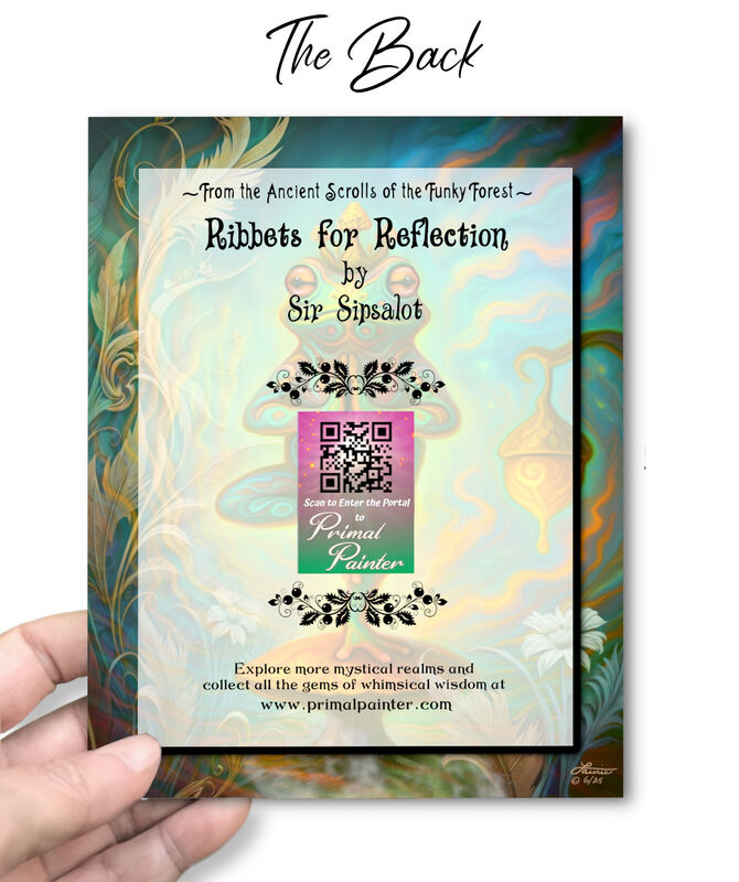 Frog Yoga Greeting Card, Tree Pose Balance Notecard, Yoga Gift - product images  of 