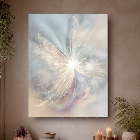 Dreamy,Ethereal,Art,Canvas,Print,called,The,Angelic,Realm,by,Primal,Painter,pastel abstract art stretched canvas print, contemporary artwork, angel painting decor, wall art, nature art, primal painter, energy art, visionary art, digital painting, Zen, yoga room, meditation, spiritual art, wall decor, ocean sea, wat