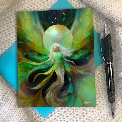 Goddess,Art,Collectible,Story,Card,,Keepsake,Greeting,Quote,&,Mythology,goddess fantasy artwork, earthy angel art, greeting cards, art notecards, angel art cards, art cards with envelopes, Primal Painter, metaphysical art, birthday card, thank you note