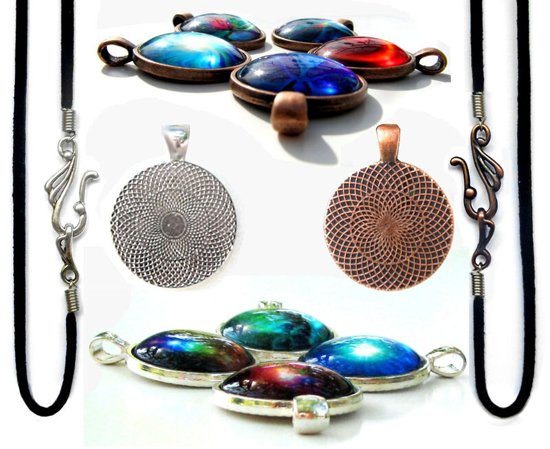 Light Being Necklace Gift Set, Spiritual Art Jewelry &amp; Matching Art Card - product images  of 