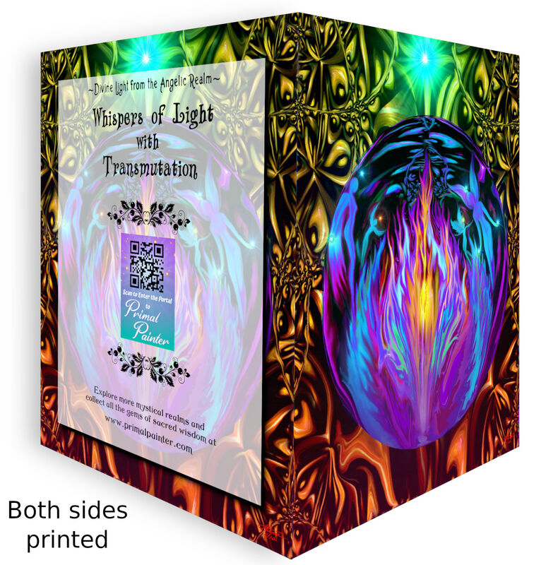 Violet Flame Necklace Gift Set, Transmutation Jewelry, Matching Art Card - product images  of 