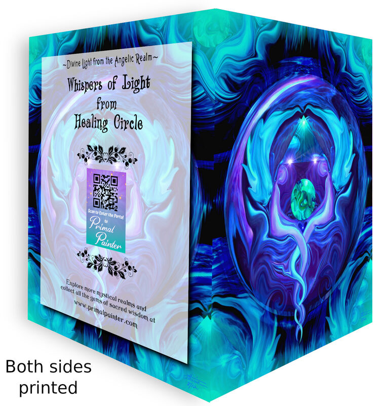 Healing Circle Necklace Gift Set, Twin Flames Jewelry, Matching Art Card - product images  of 