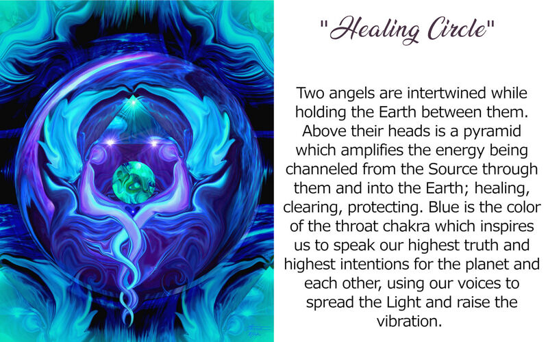 Healing Circle Necklace Gift Set, Twin Flames Jewelry, Matching Art Card - product images  of 