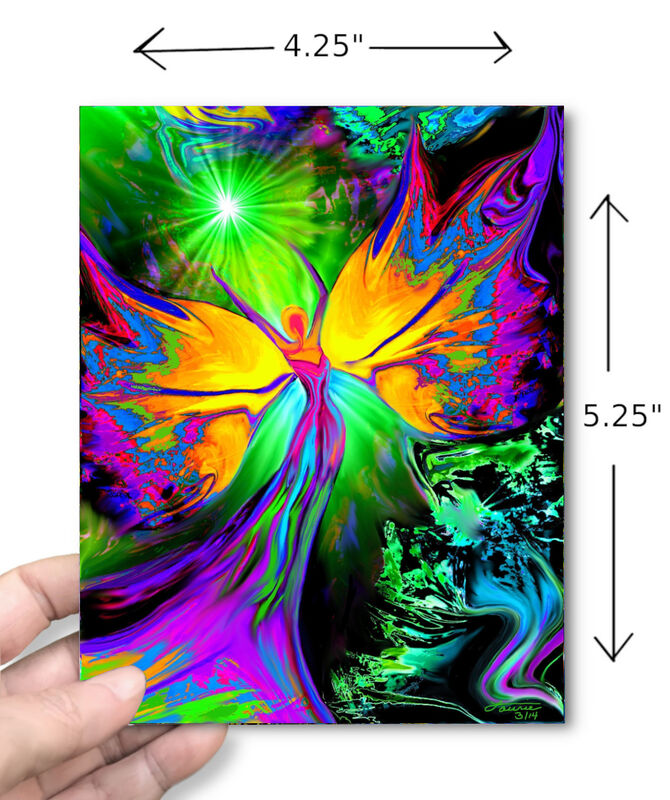 Fairy Necklace Gift Set, Rainbow Jewelry, Matching Art Card - product images  of 