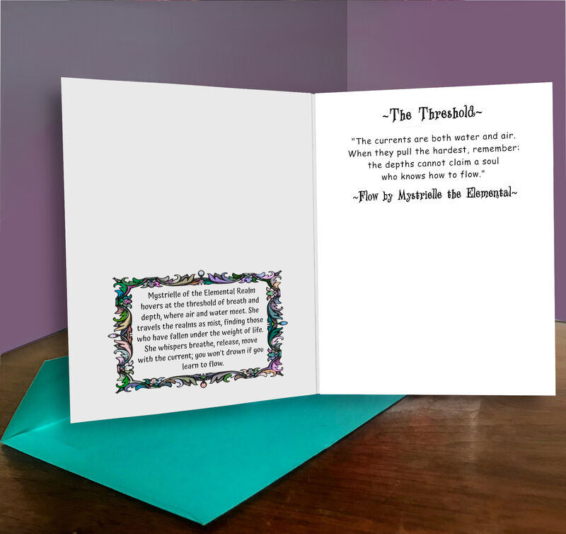 Elemental Art Gift Set, Framed Mini Print and Collectible Story Card - Mystrielle - product images  of 