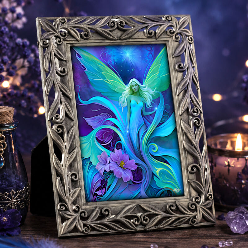 Fairy Art Gift Set, Framed Mini Print and Collectible Story Card - Lunaria Silvermist - product images  of 