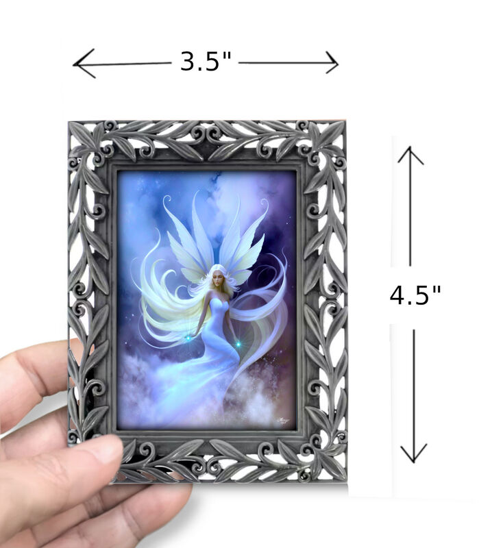 Framed Angel Art Gift Set, Fairy Mini Print and Collectible Story Card - Sylph Windsong - product images  of 