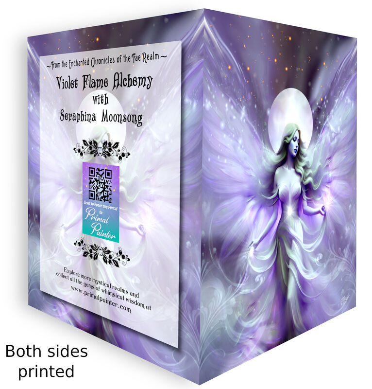 Framed Celestial Art Gift Set, Fairy Mini Print and Collectible Story Card - Seraphina Moonsong - product images  of 