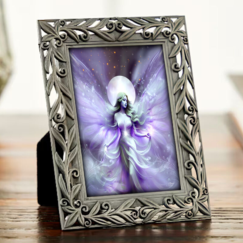 Framed Celestial Art Gift Set, Fairy Mini Print and Collectible Story Card - Seraphina Moonsong - product images  of 