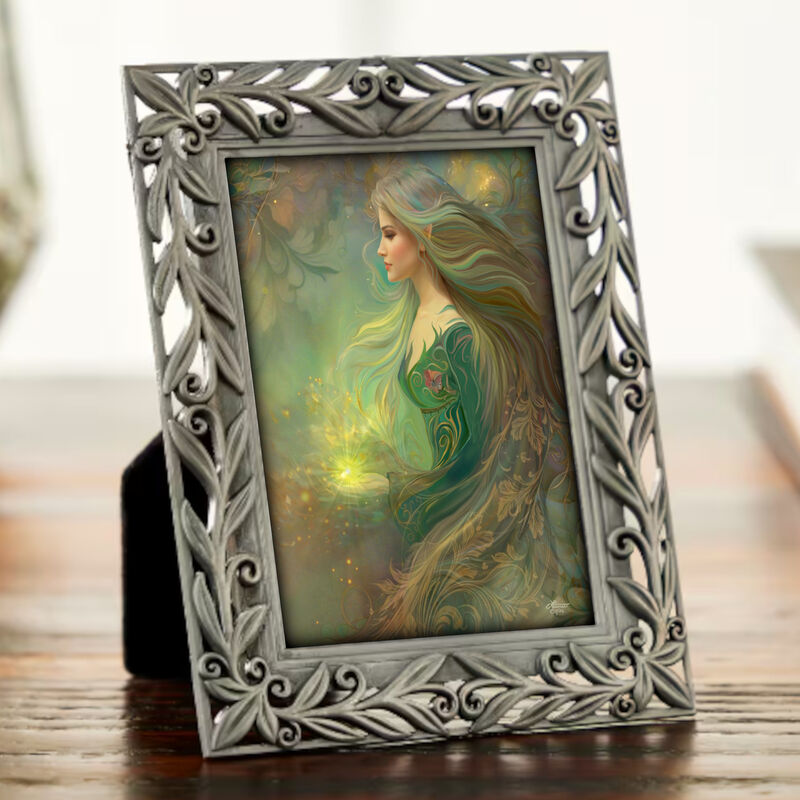Framed Elven Art Gift Set, Woodland Fantasy Mini Print and Collectible Story Card  - product images  of 