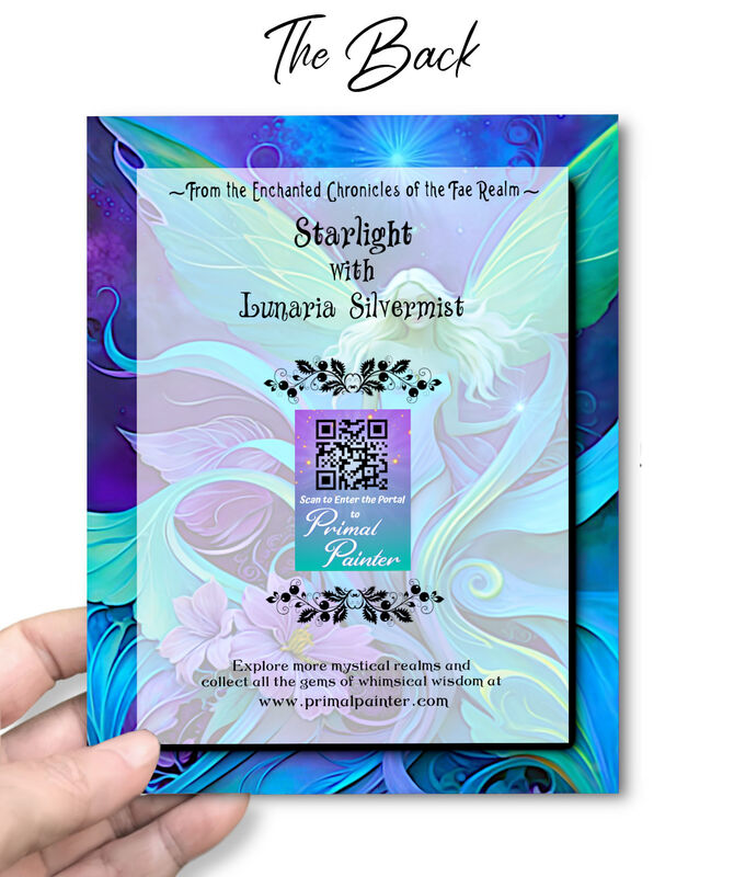 Flower Fairy Collectible Story Card, Mystical Fantasy Art Greeting Card - product images  of 