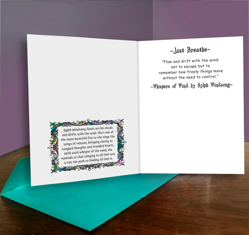 Dreamy Celestial Fairy Collectible Story Card-Sylph Windsong - product images  of 
