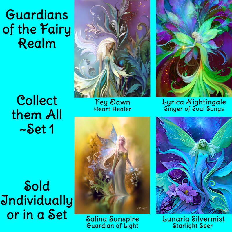 Dreamy Celestial Fairy Collectible Story Card-Sylph Windsong - product images  of 