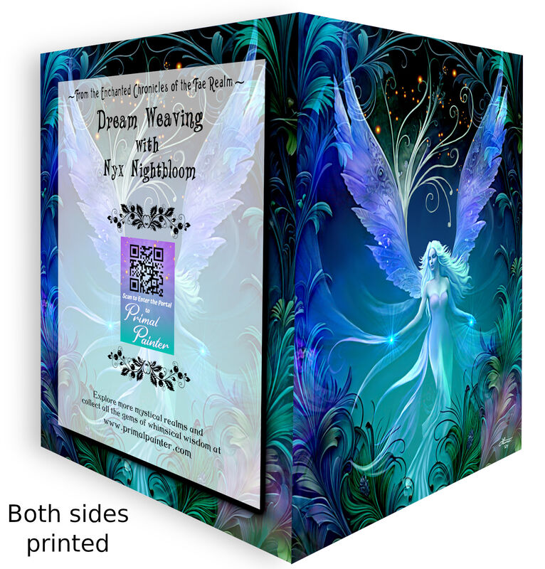 Dream Weaver Greeting Card, Mystical Fantasy Art Notecard - product images  of 