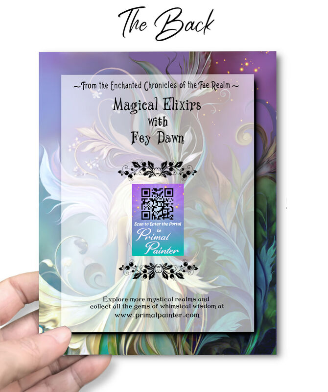 Garden Fairy Collectible Story Card, Mystical Fantasy Art Greeting Card - product images  of 