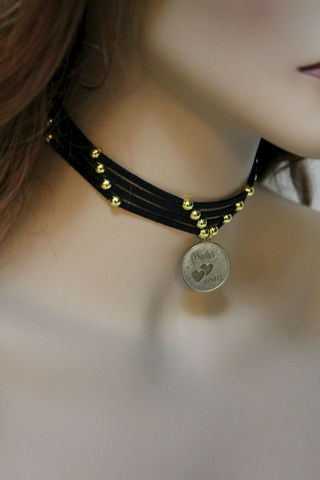 I,Love,You,Necklace,Jewelry,Choker,suede_choker,choker_necklace,cross_choker,gold_choker,gold_bead,beaded_suede,womens_choker,handmade_choker,handmade_necklace,black_choker,black_suede_choker,I_love_you,love_necklace,suede cord,gold alloy