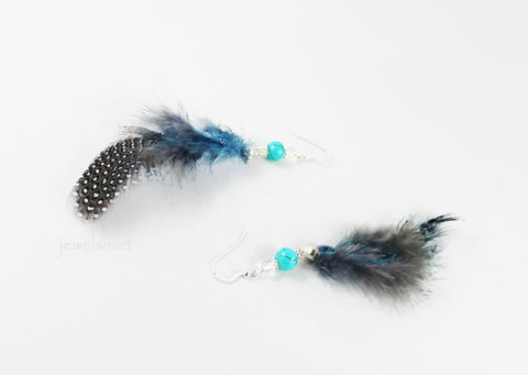 Blue,Turquoise,Feather,Earrings,Jewelry,Dangle,sterling_silver_hook,fashion_jewelry,blue_feather,fashion_earrings,feather_earrings,blue_earrings,blue_dangle_earrings,turquoise_earrings,turquoise_dangle,feather_earring,dangle_earrings,tribal_earrings,boho_earrings,sterling silve