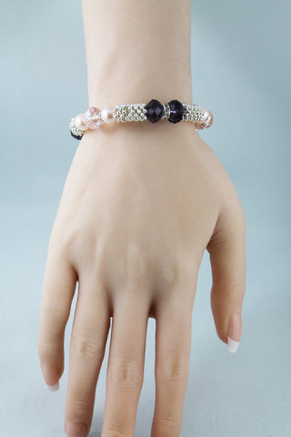 Pearl,Beaded,Bangle,Bracelet,Jewelry,beaded_bracelet,beaded_bangle,bangle_bracelet,purple_bangle,purple_bracelet,pink_pearl_bangle,pearl_bangle,pearl_bracelet,fashion_bangle,fashion_bracelet,crystal_bangle,crystal_bracelet,memory_wire,crystal beads,pearls,memory wire