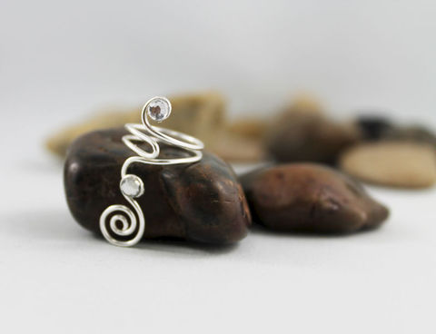 Spiral,Swirl,Adjustable,Knuckle,Ring,TRS103,Jewelry,toe_ring,silver_ring,knuckle_ring,adjustable_ring,silver_toe_ring,wire_wrapped_ring,swirl,spiral,foot_jewelry,womens_ring,teen_ring,crystal_ring,wire_ring,non tarnishing silver wire,clear crystal flat back