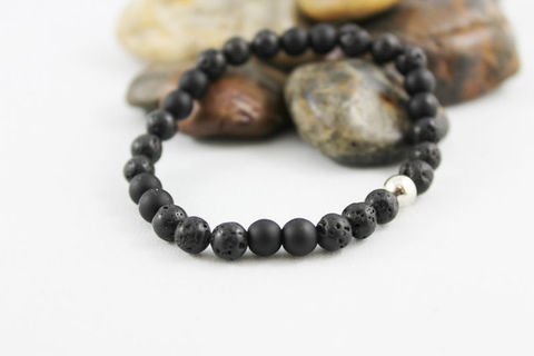 Men's,Stretch,Lava,Bead,Bracelet,Jewelry,Beaded,onyx_bracelet,stacking_bracelet,black_bracelet,beaded_bracelet,stretch_bracelet,stretchy_bracelet,mens_bracelet,bead_bracelet,womens_bracelet,unisex_bracelet,mens_black_onyx,lava_bead_bracelet,matte_onyx,lava beads,onyx beads,elast