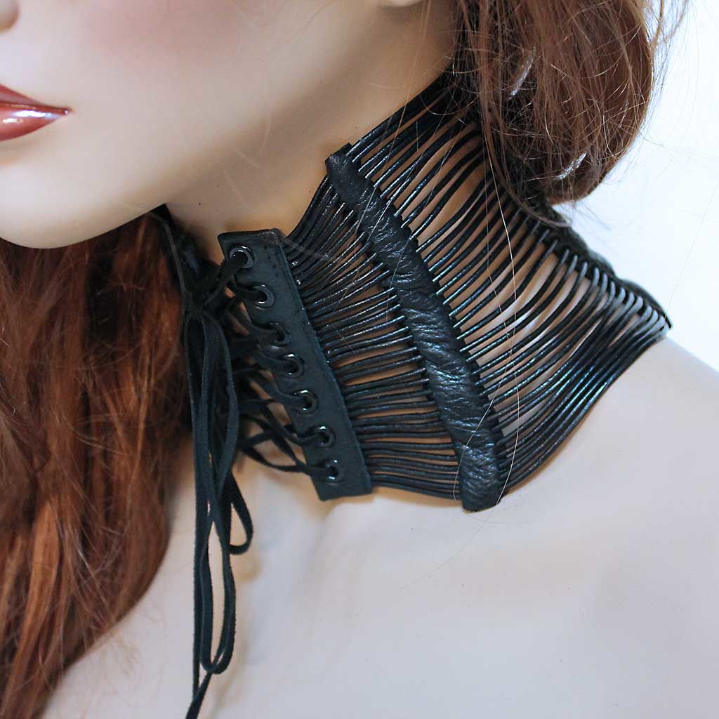 Leather Neck Corset Collar - product images  of 
