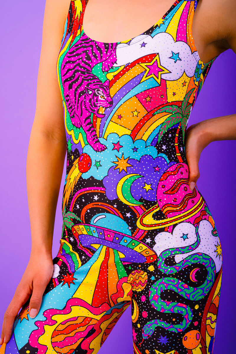 Beam Me Up Catsuit - UV reactive - Eco Lycra - product images  of 