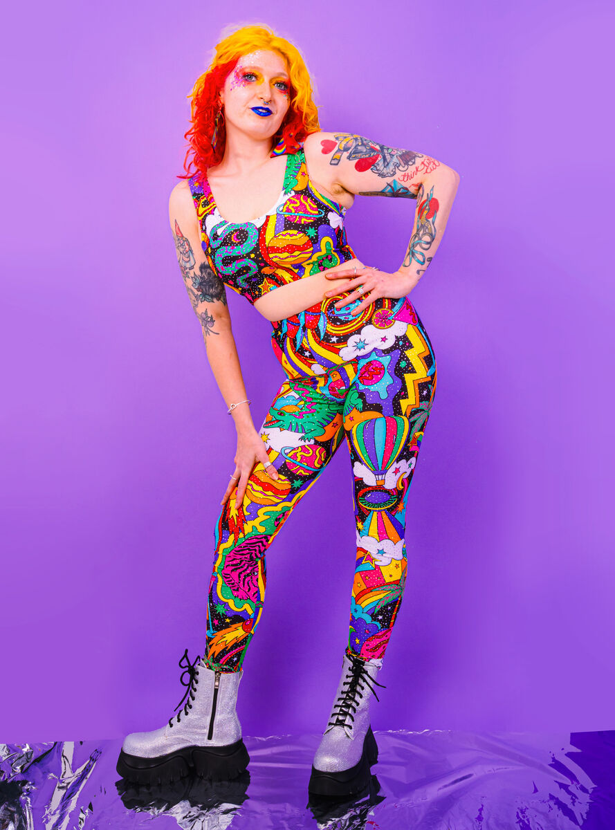 Beam Me Up Leggings - UV reactive - Eco Lycra - product image