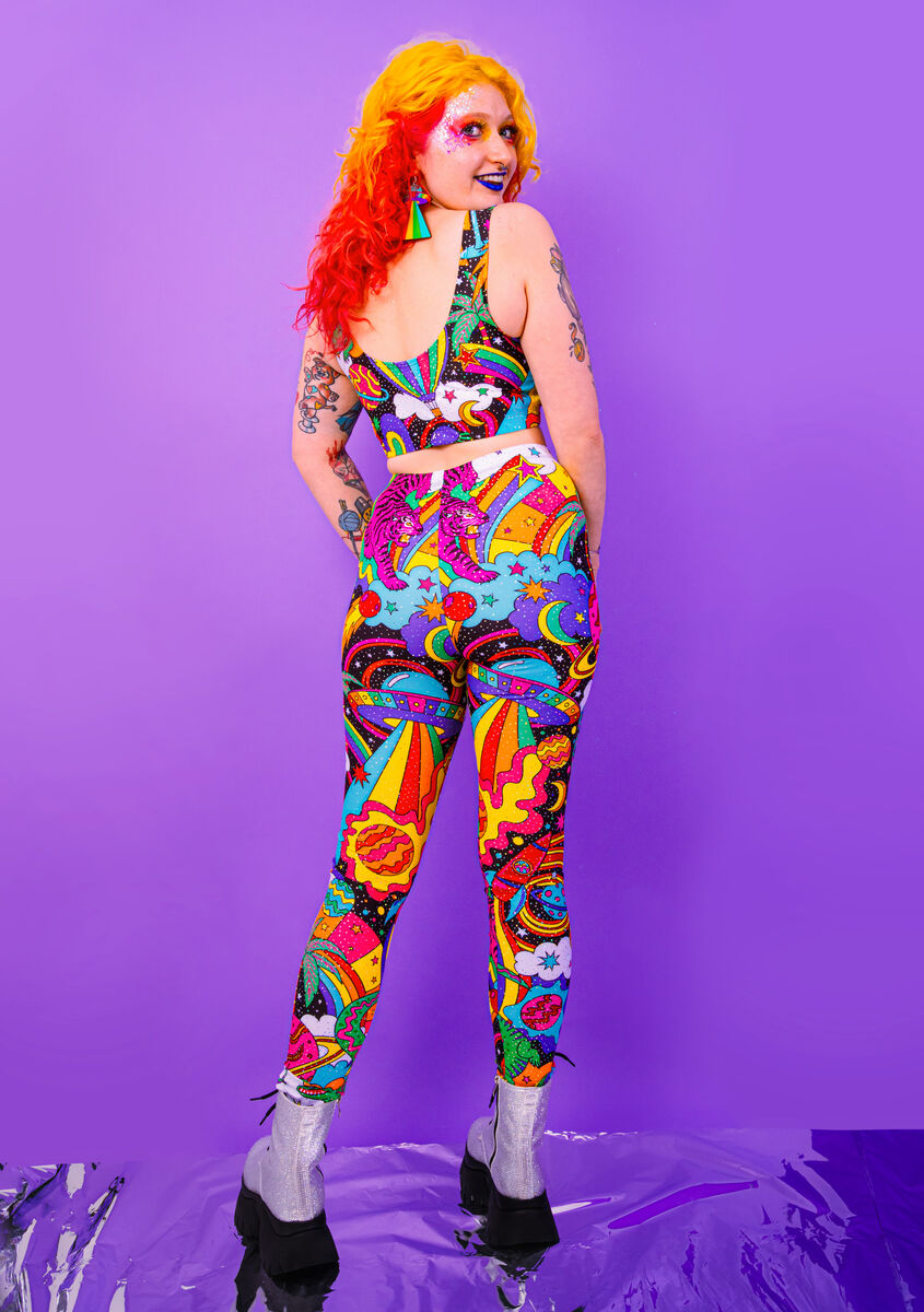 Beam Me Up Leggings - UV reactive - Eco Lycra - product images  of 