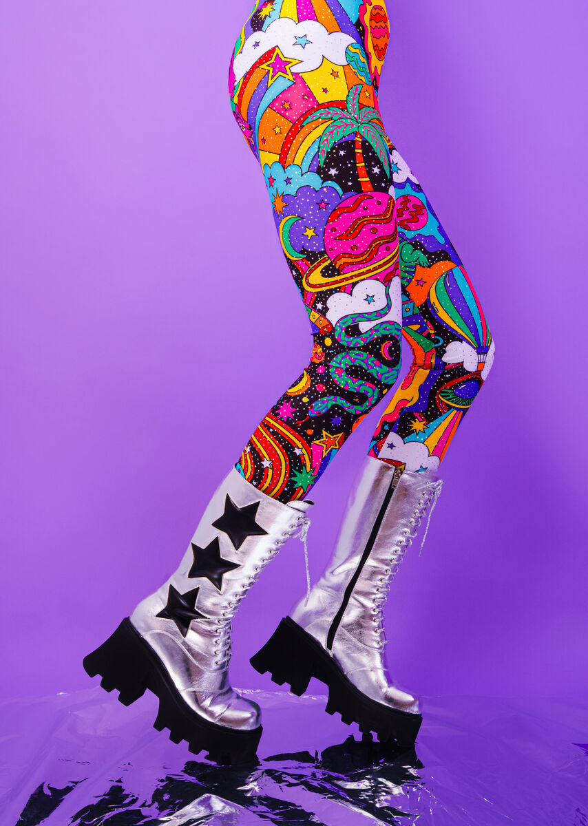 Beam Me Up Leggings - UV reactive - Eco Lycra - product images  of 
