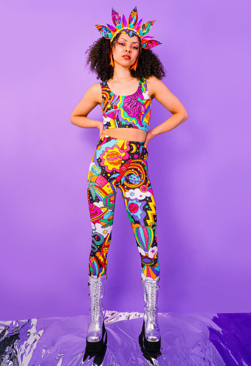 Beam Me Up Leggings - UV reactive - Eco Lycra - product images  of 