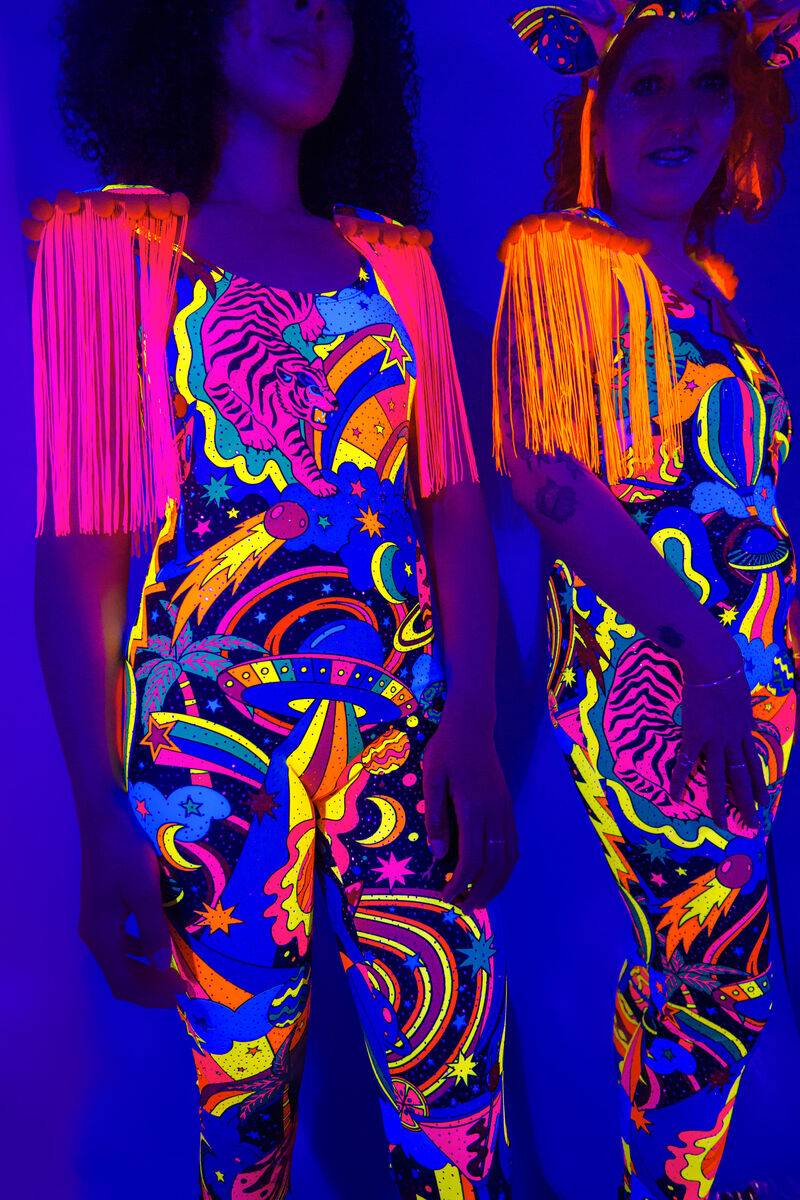 Beam Me Up Tassel Shoulder Epaulettes - UV Reactive - product images  of 