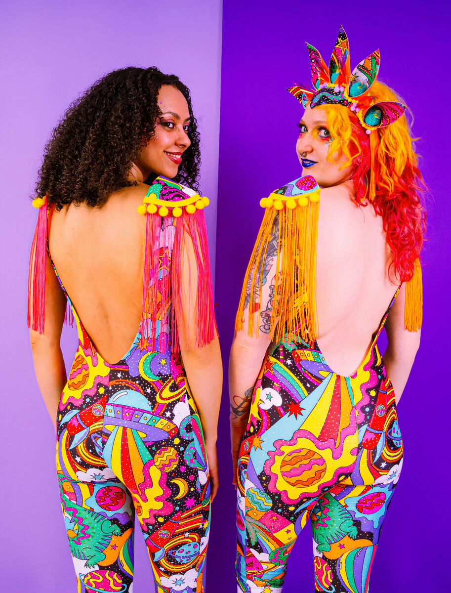 Beam Me Up Tassel Shoulder Epaulettes - UV Reactive - product images  of 