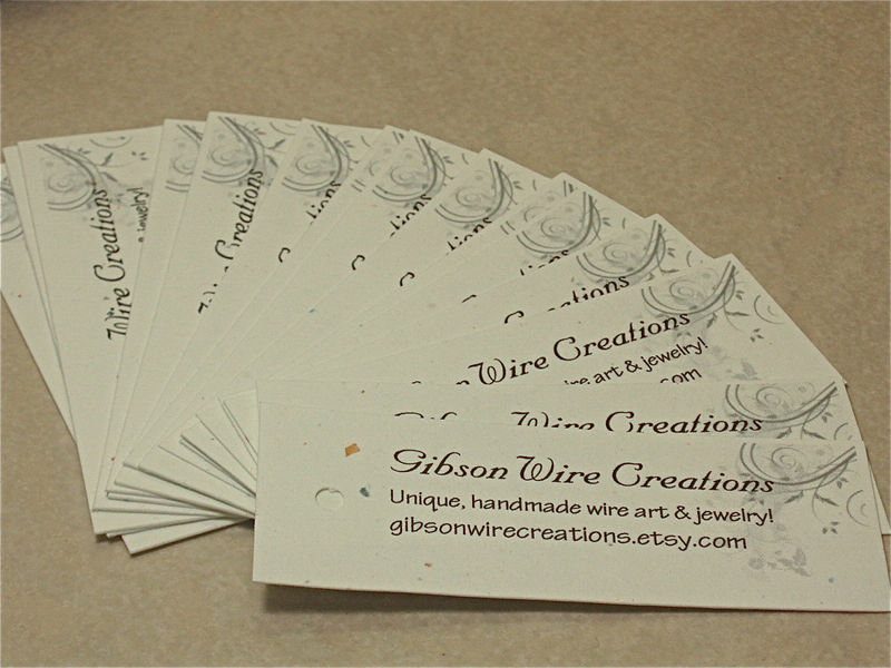 36 Custom Printed Hang Tags--Any design you want, 1