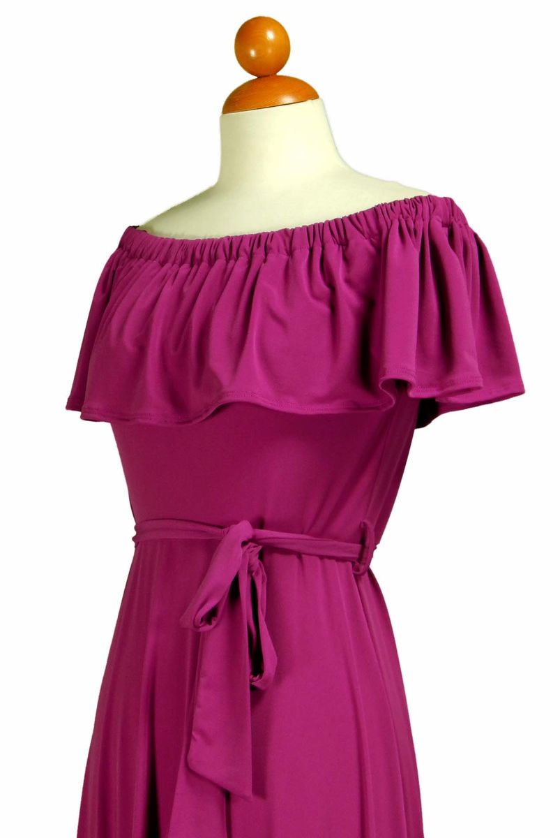 Magenta Maxi Dress
