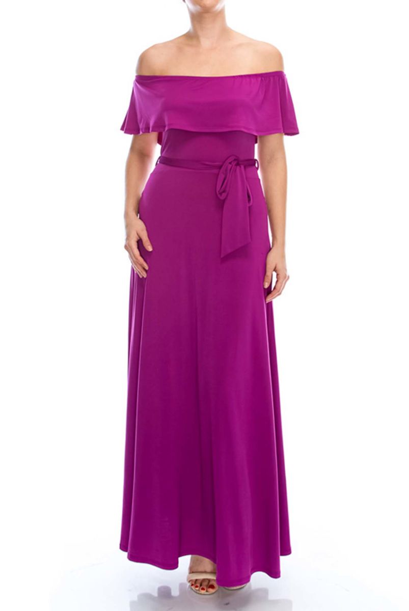 Magenta Maxi Dress