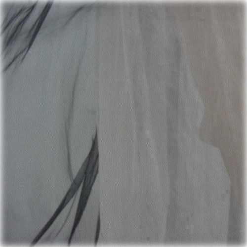 40s 50s Lovely Pink and Black Tulle Gown Nightgown - product image  