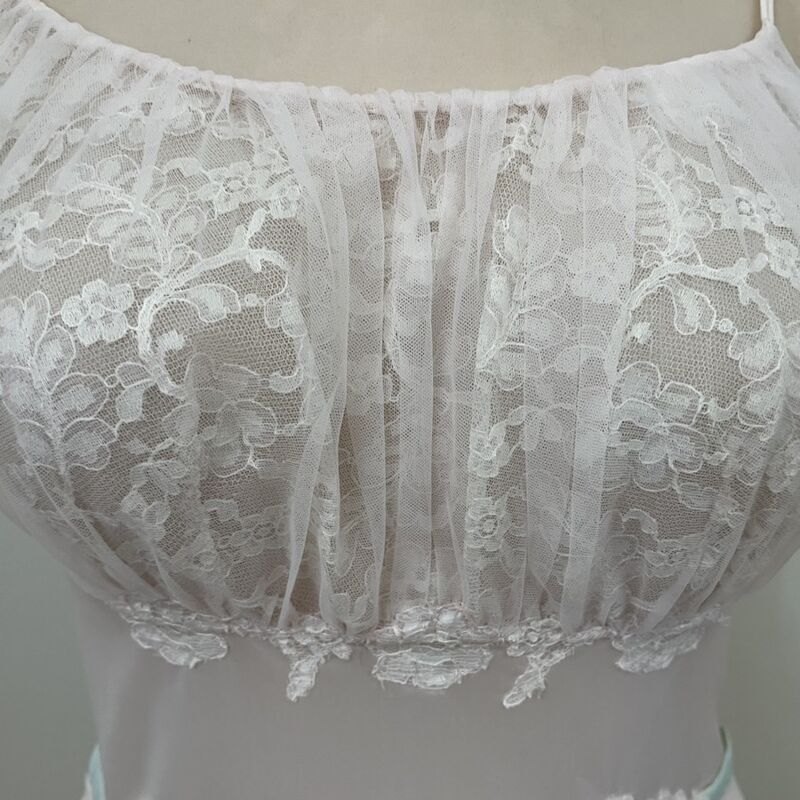 50s Blush Pink Illusion Lace Princess Gown  XS - product image  