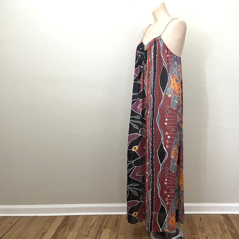 80s Vintage MARY McFADDEN Tribal Design Gown and Robe   Medium - product image  