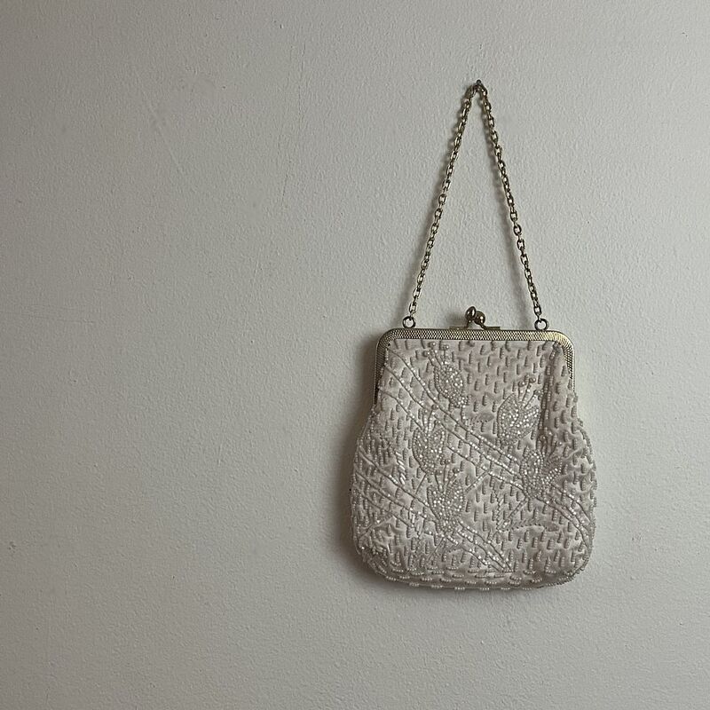 Vintage 60s GOLDEN NAME Hong Kong Beaded Bag - product image  