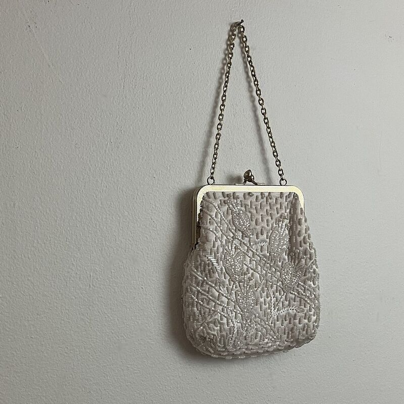 Vintage 60s GOLDEN NAME Hong Kong Beaded Bag - product image  