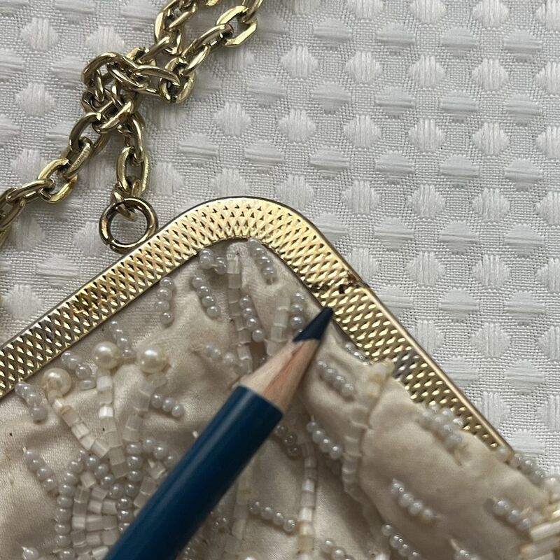 Vintage 60s GOLDEN NAME Hong Kong Beaded Bag - product image  