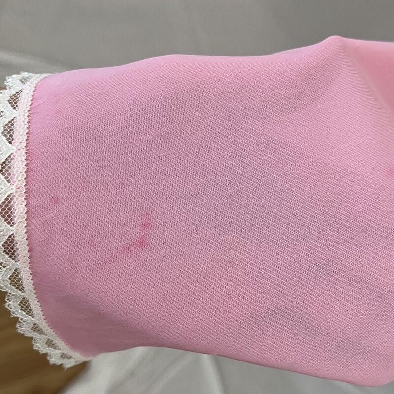 80s 90s MISS ELAINE Bubblegum Pink Nightgown USA Made   Large - product image  