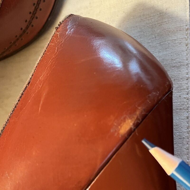 40s 50s Vintage PARAMOUNT BULLOCK'S COLLEGIENNE Cinnamon Pumps   8.5AA - product image  