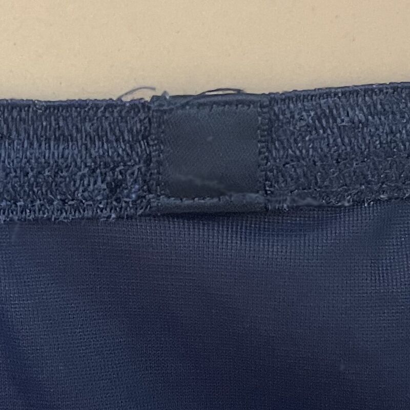 Vintage 50s VANITY FAIR Deep Navy Blue Lacey Half Slip   Small - product image  