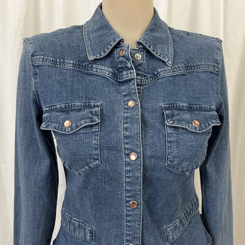 Vintage 90s CALVIN KLEIN Denim Shirt or Jacket   XS  Small - product image  