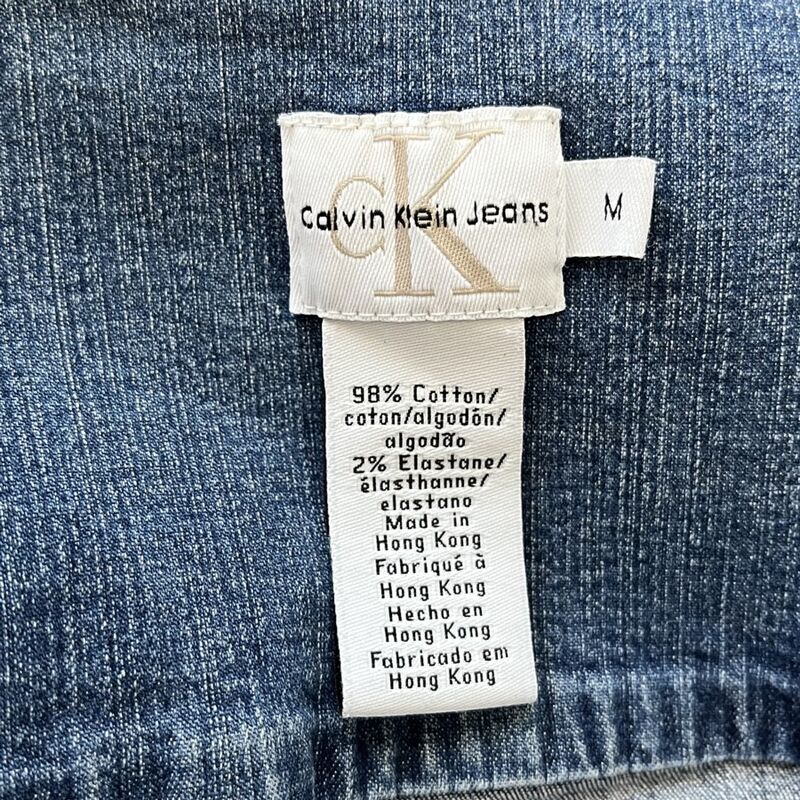 Vintage 90s CALVIN KLEIN Denim Shirt or Jacket   XS  Small - product image  