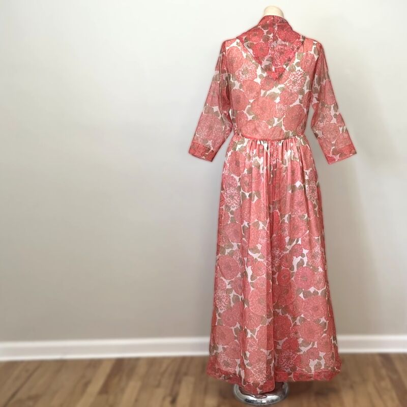 50s Vintage ROBERT ROSENFELD Dressing Gown Housecoat Robe  Medium - product image  