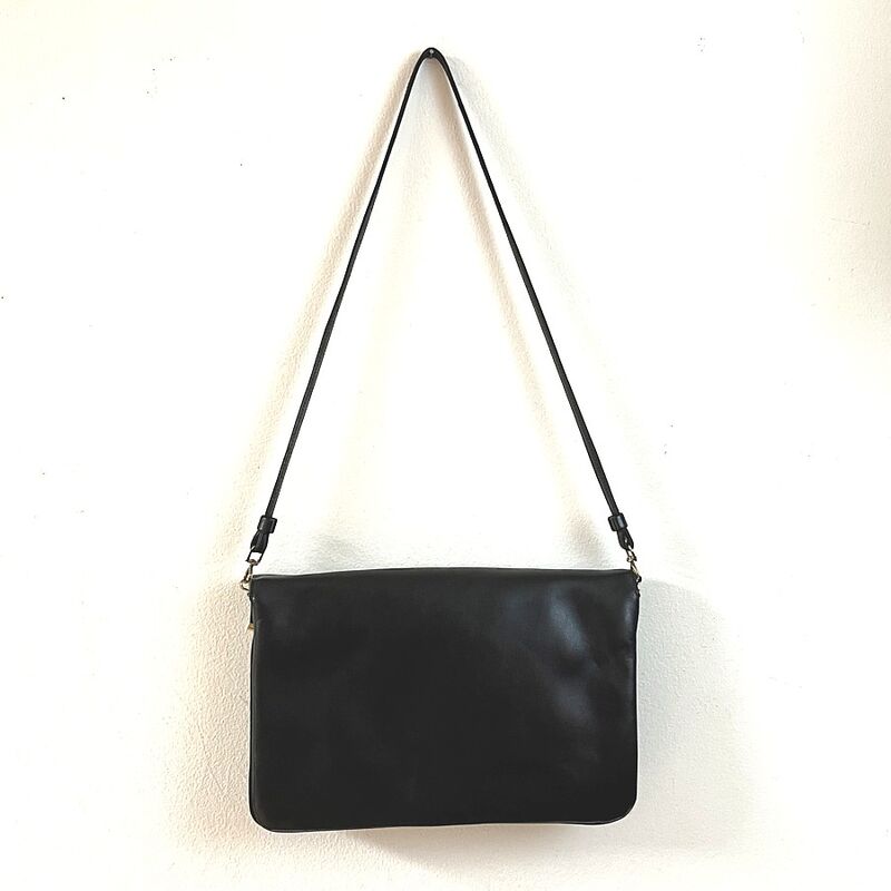 Vintage ETIENNE AIGNER Black Leather Handbag - product image  