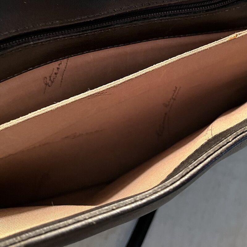 Vintage ETIENNE AIGNER Black Leather Handbag - product image  
