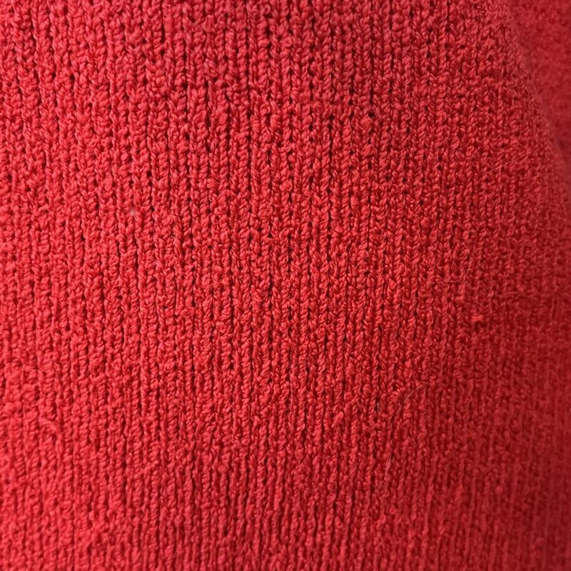 60s Vintage Red SWEATER DRESS Nubby Knit  - product image  